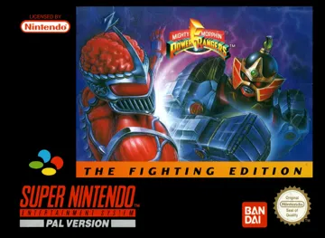 Mighty Morphin Power Rangers - The Fighting Edition (Europe) box cover front